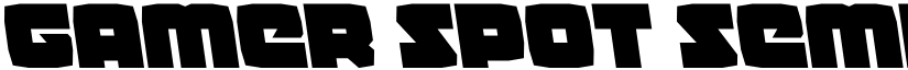 Gamer Spot Semi-Leftalic Regular font