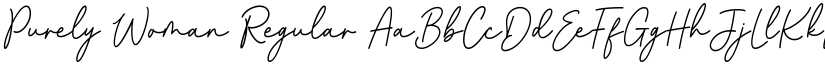 Purely Woman Regular font
