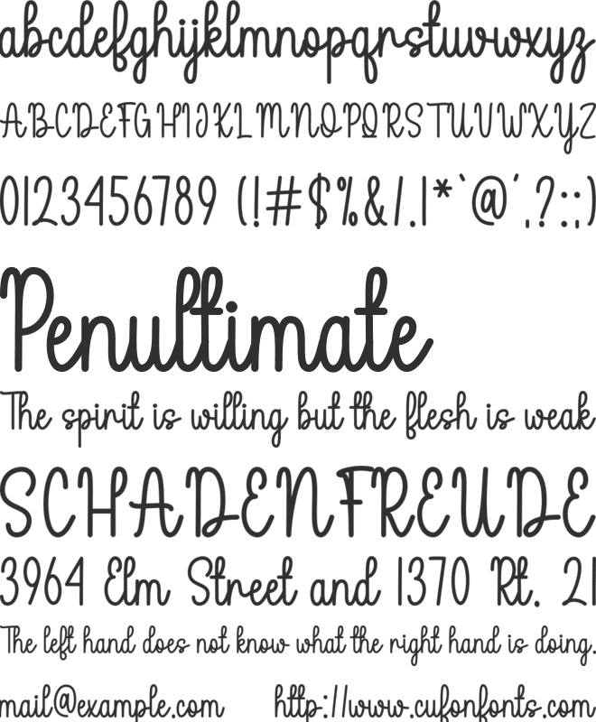 Happy Easter font preview
