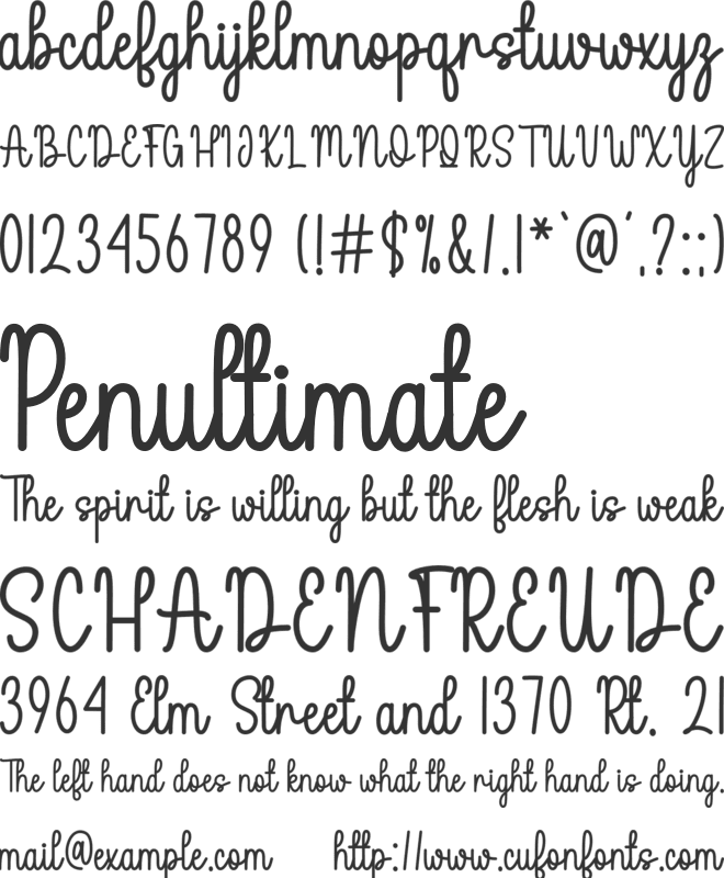 Happy Easter font preview