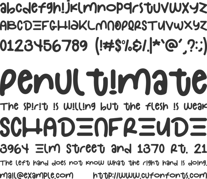 Rozenssa font preview