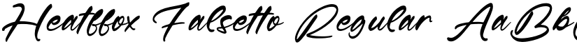 Heatffox Falsetto Regular font