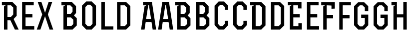 Rex Bold font