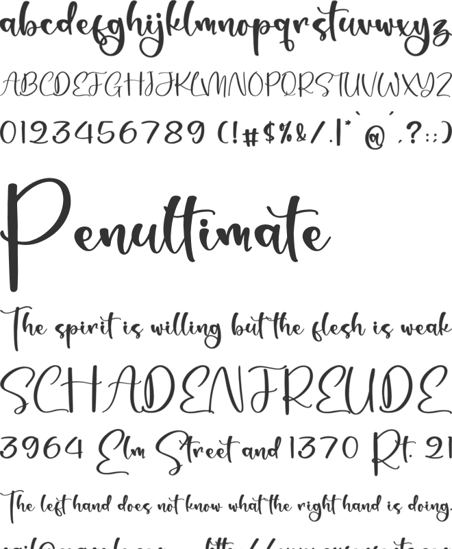 Menttary Sabttone font preview