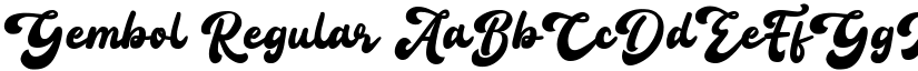 Gembol font download