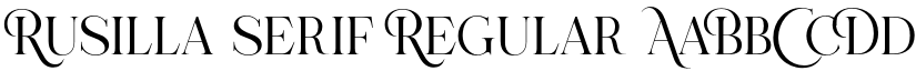 Rusilla serif Regular font