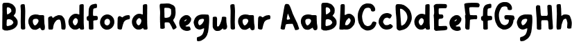 Blandford Regular font