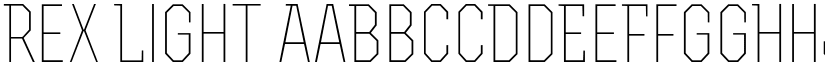 Rex Light font