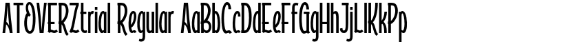 ATOVERZtrial Regular font