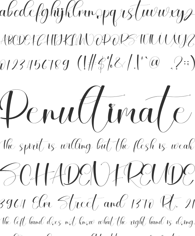 Simple Soulmate font preview