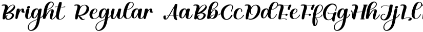 Bright Regular font