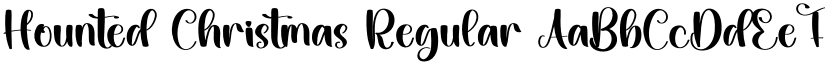 Hounted Christmas Regular font