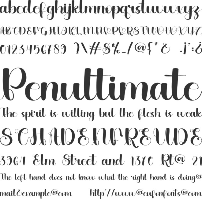 Happy Snowman font preview