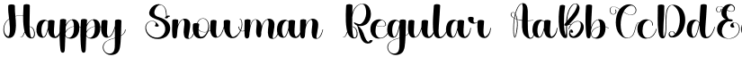 Happy Snowman Regular font