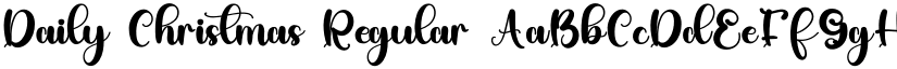 Daily Christmas Regular font