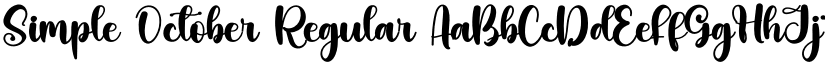 Simple October Regular font