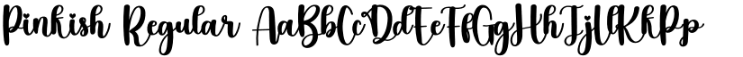 Pinkish Regular font