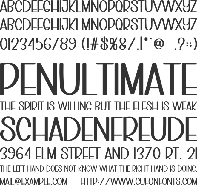 Indoor Power font preview