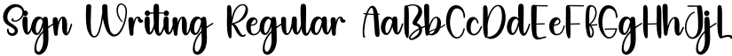 Sign Writing Regular font
