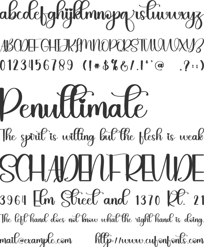 Longday font preview