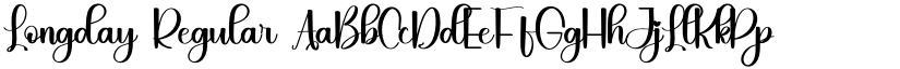 Longday Regular font