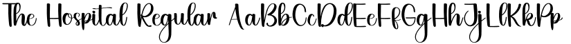 The Hospital Regular font