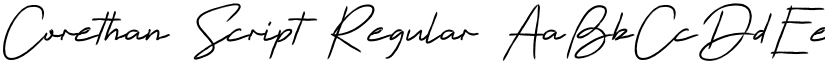 Corethan Script Regular font