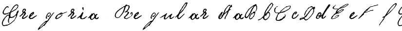 Gregoria Regular font