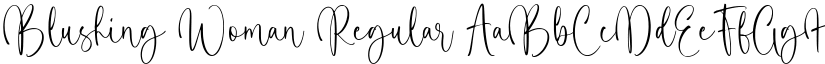 Blushing Woman Regular font