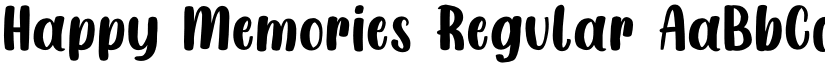 Happy Memories Regular font