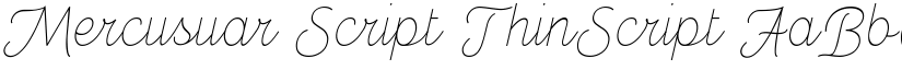 Mercusuar Script font download