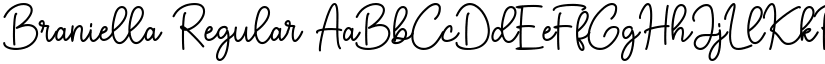 Braniella Regular font