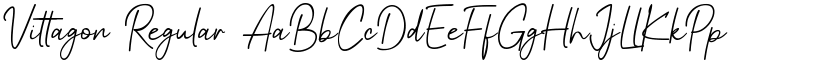 Vittagon Regular font