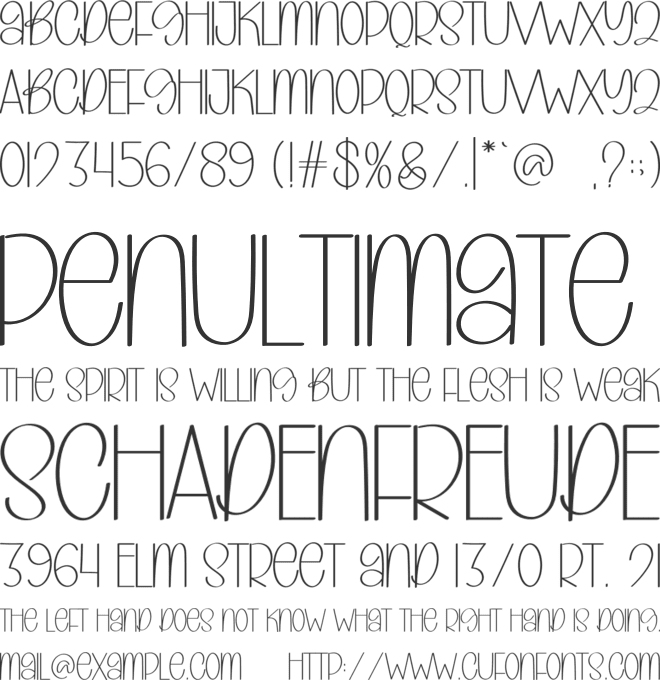 Love Valentine font preview