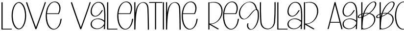 Love Valentine Regular font