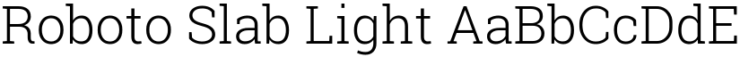 Roboto Slab Light font