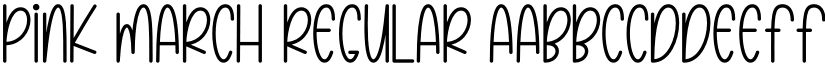 Pink March Regular font