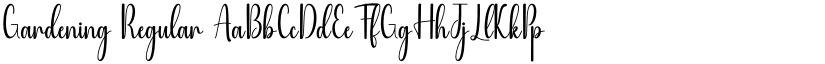 Gardening Regular font