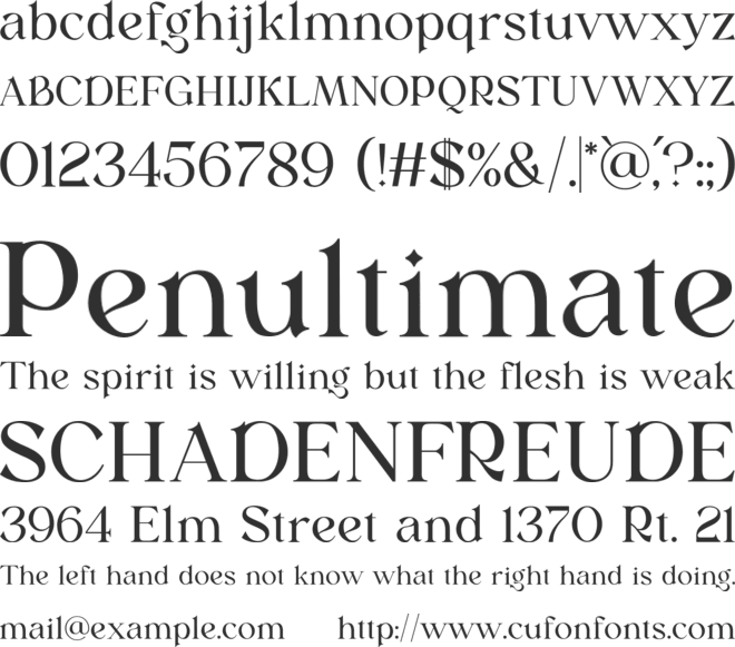 Raylish font preview