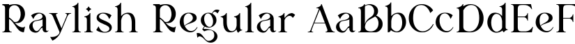 Raylish Regular font