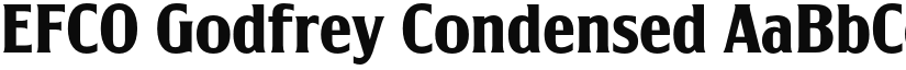 EFCO Godfrey Condensed font