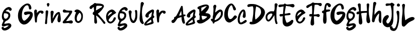 g Grinzo font download