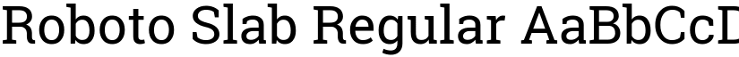 Roboto Slab Regular font
