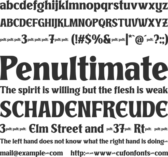 Agefin Regad trial font preview