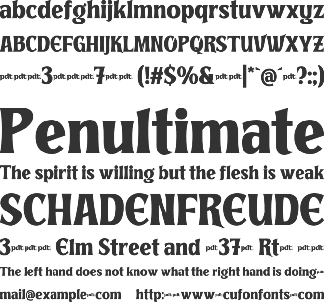 Agefin Regad trial font preview