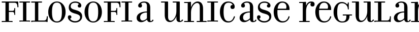 Filosofia Unicase Regular font