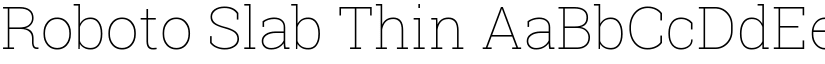 Roboto Slab Thin font