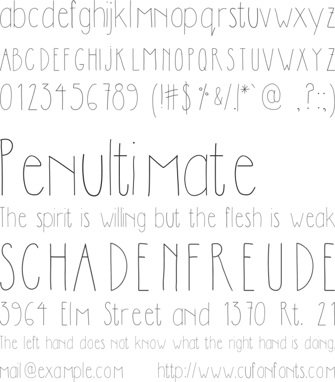 DilemHandwritten font preview
