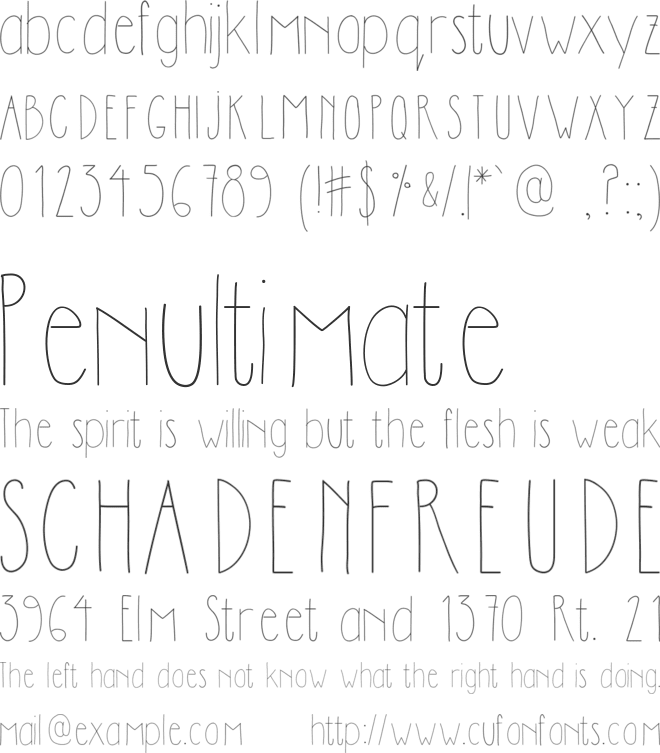 DilemHandwritten font preview
