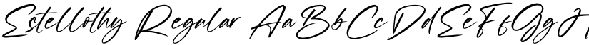 Estellothy Regular font